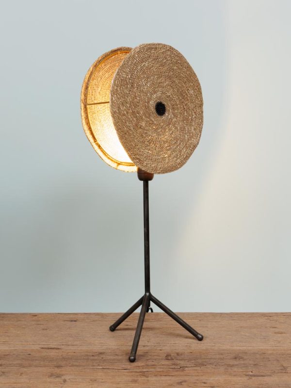 Lampe à poser Kenya - canne à sucre, noir – Image 2