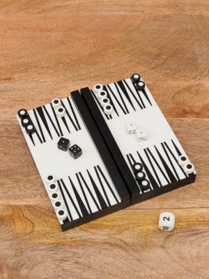 Backgammon – noir et blanc