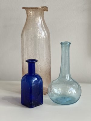 Mini vase – verre recyclé, rose