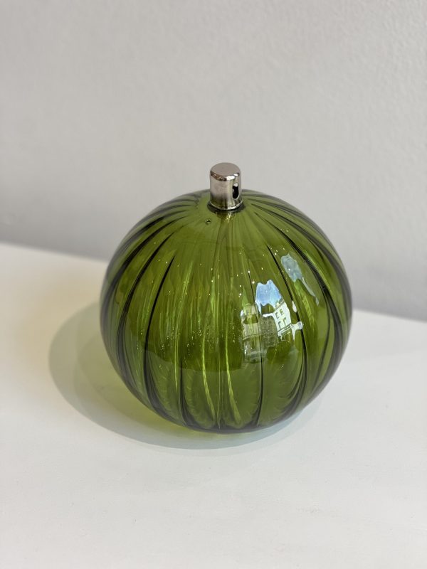 Lampe à huile Sphère – vert Tamegroute, XL