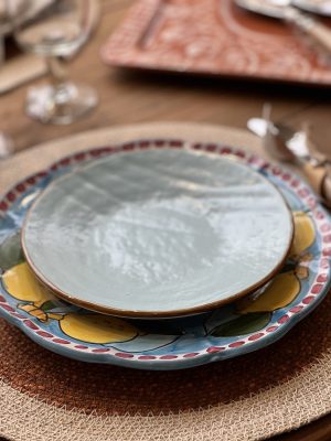 Assiette à dessert Mediterraneo – turquoise, grès