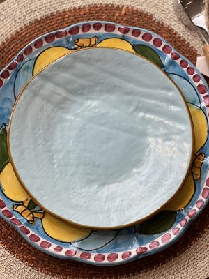 Assiette à dessert Mediterraneo – turquoise, grès