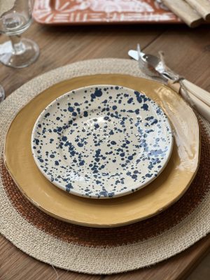 Assiette Mediterraneo – jaune, grès