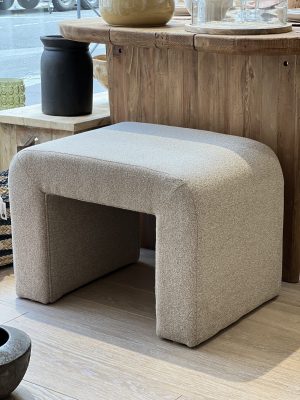 Tabouret en tissu – beige