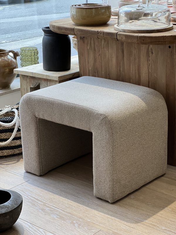 Tabouret en tissu - beige – Image 3