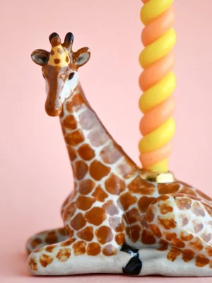 Décoration gâteau d’anniversaire – Girafe, porcelaine