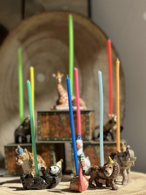 Décoration gâteau d’anniversaire – Eléphant, porcelaine