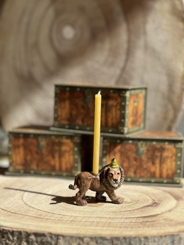 Décoration gâteau d'anniversaire - Lion, porcelaine – Image 3