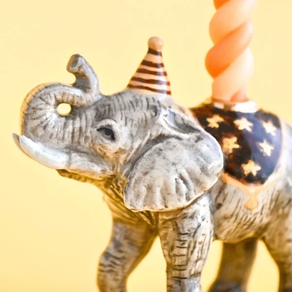 Décoration gâteau d'anniversaire - Eléphant, porcelaine – Image 4