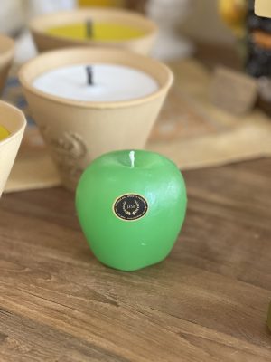 Bougie Pomme en cire – vert