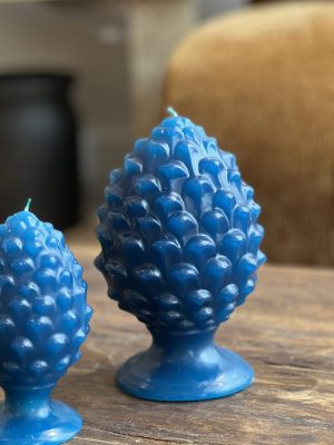 Bougie pigna – cire, bleu