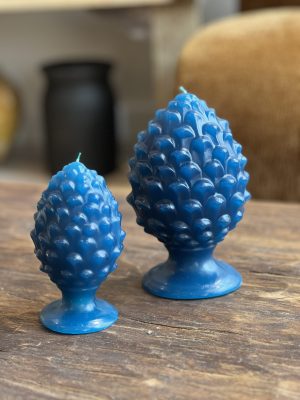 Bougie pigna – cire, bleu