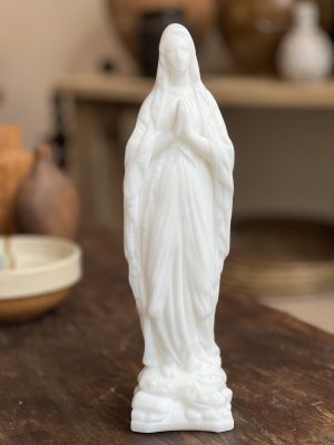 Vierge Notre-Dame en cire – blanc