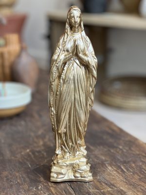 Vierge Notre-Dame en cire – or