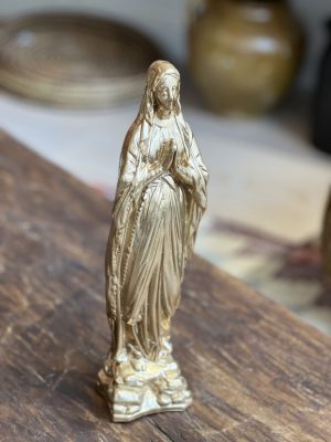 Vierge Notre-Dame en cire – or