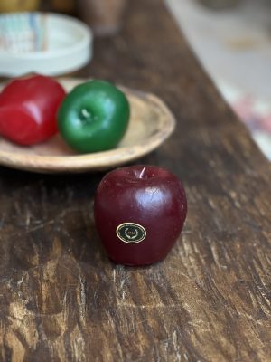 Bougie Pomme en cire – bordeau