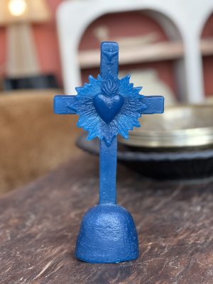 Croix cœur de lumière – cire, pétrole