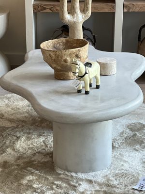 Table basse Vytina – ciment, gris