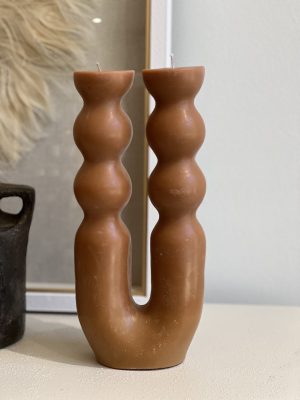 Bougie piliers Noka – sable