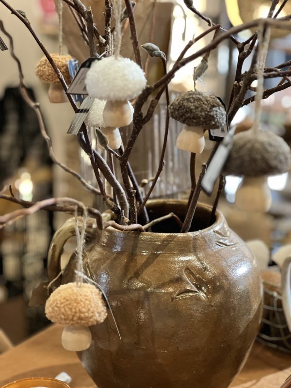 Petit champignon bouclette - bois, blanc – Image 2