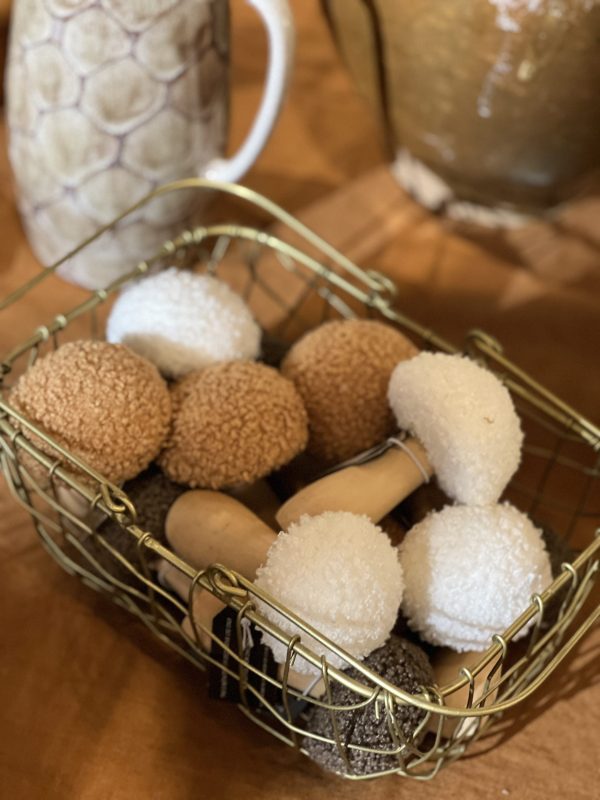 Champignon bouclette - bois, blanc – Image 4