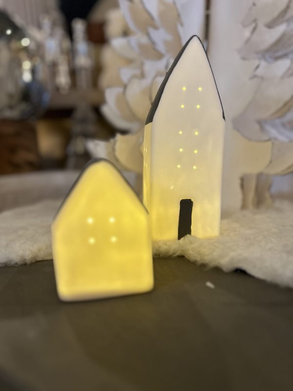 Lot de maison led - porcelaine, gris – Image 4