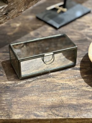 Boite miroirs – laiton et fer