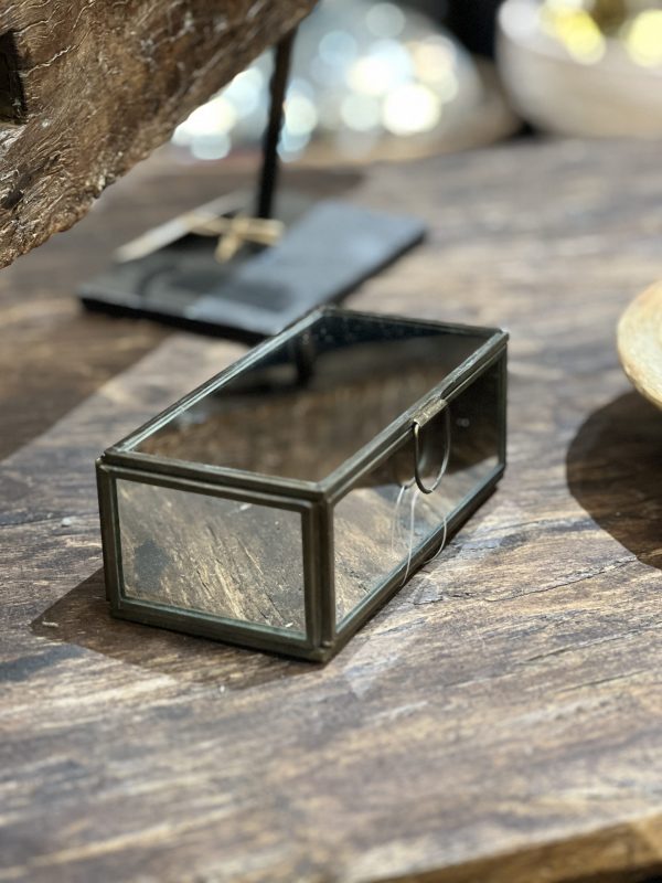 Boite miroirs - laiton et fer – Image 2