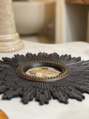 Miroir convexe – résine, noir