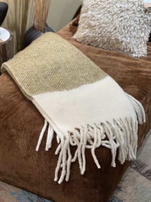 Plaid bronze bi colore – laine