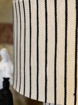 Lampe de chevet Zebra – blanc et noir, M