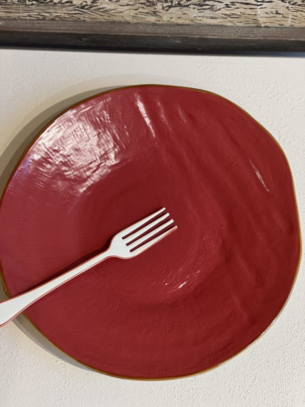 Assiette plate Mediterraneo - rouge – Image 3
