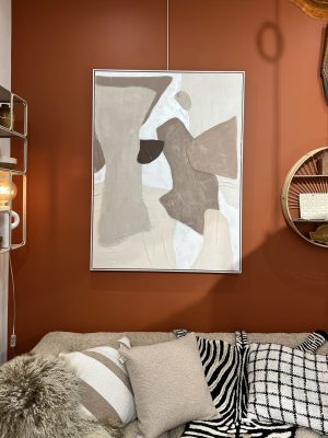 Tableau rosée du matin – tissu peint