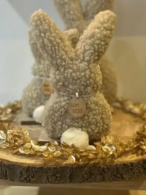Moyen Lapin Bouclette – beige