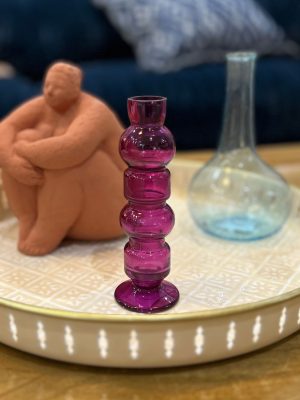 Vase Long – verre, violet