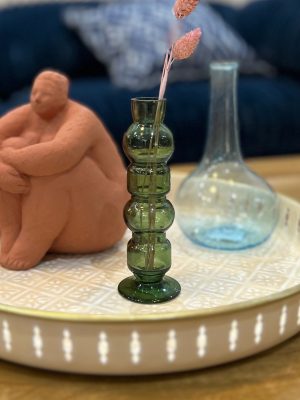 Vase Long – verre, vert