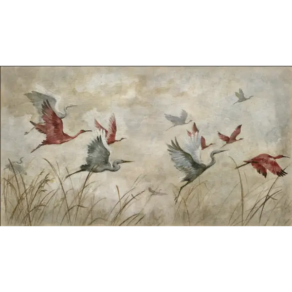Toile murale "Garzas volando"– Collection Carol Moreno, 200x110cm – Image 3