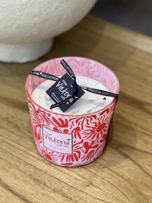 Bougie parfumée SUN- Rouge/rose, M