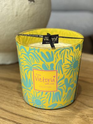 Bougie parfumée SUN - Bleu/jaune L