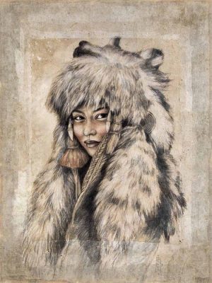 Toile « La Louve »– Collection Stéphanie Ledoux, 90x120cm