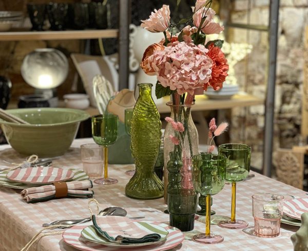 Nappe vichy - coton, rose – Image 3