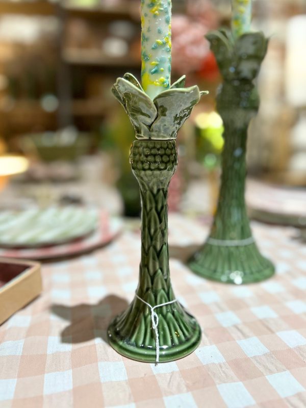 Petit bougeoir palmier - vert