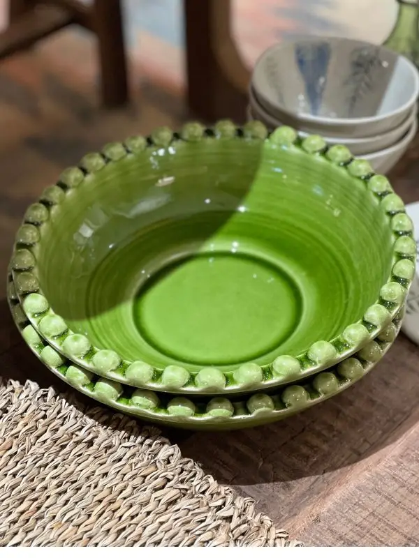 Saladier - céramique, vert