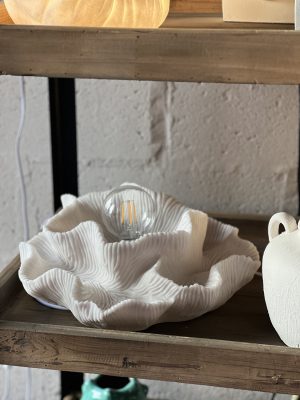 Applique corail – résine, blanc
