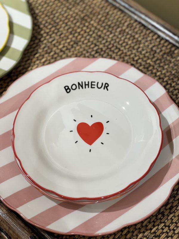 Set de 4 assiettes à dessert - Amour cœur – Image 5