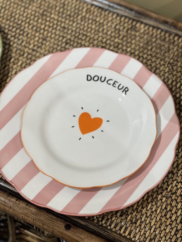 Set de 4 assiettes à dessert - Amour cœur – Image 4