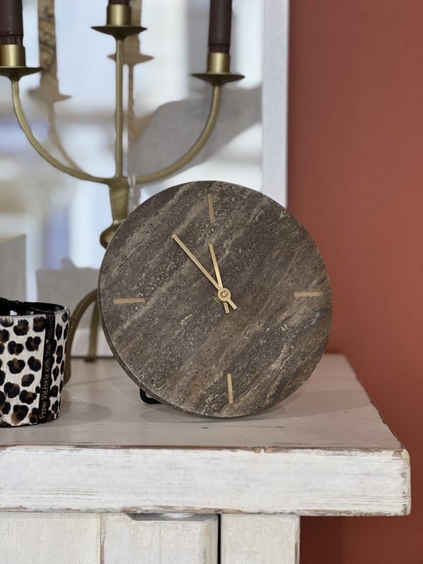 Pendule Jenay - travertin, brun – Image 2