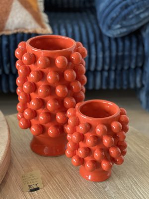 Grand vase Grappa – grès, orange