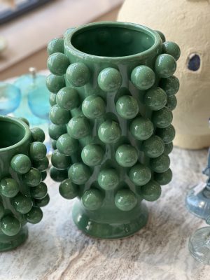 Grand vase Grappa – grès, vert