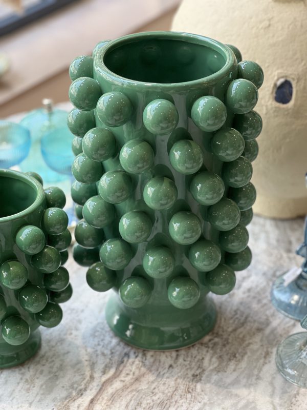 Grand vase Grappa - grès, vert